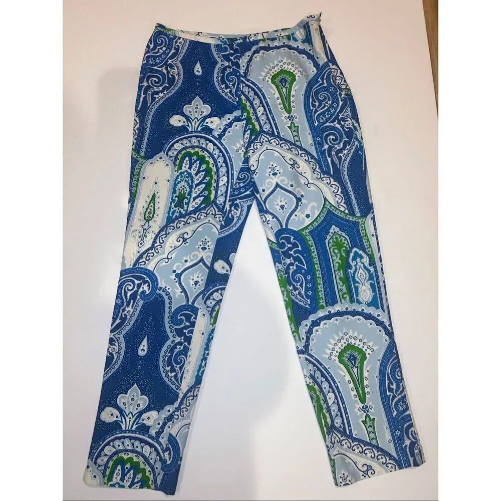 J Mclaughlin Silk Printed Straight Leg Pant